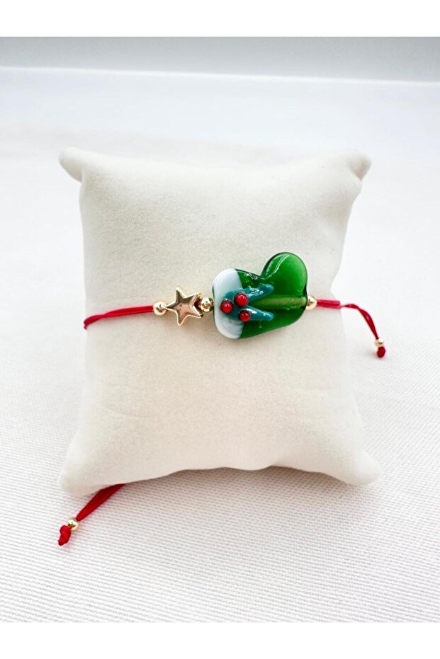 New Year's Theme4 Red Rope Glass Murano Bracelet