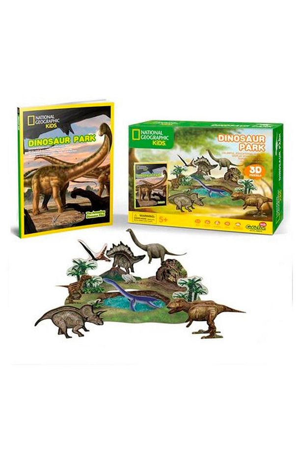 43 Parça 3D Puzzle: National Geographic Dinozor Parkı - 4