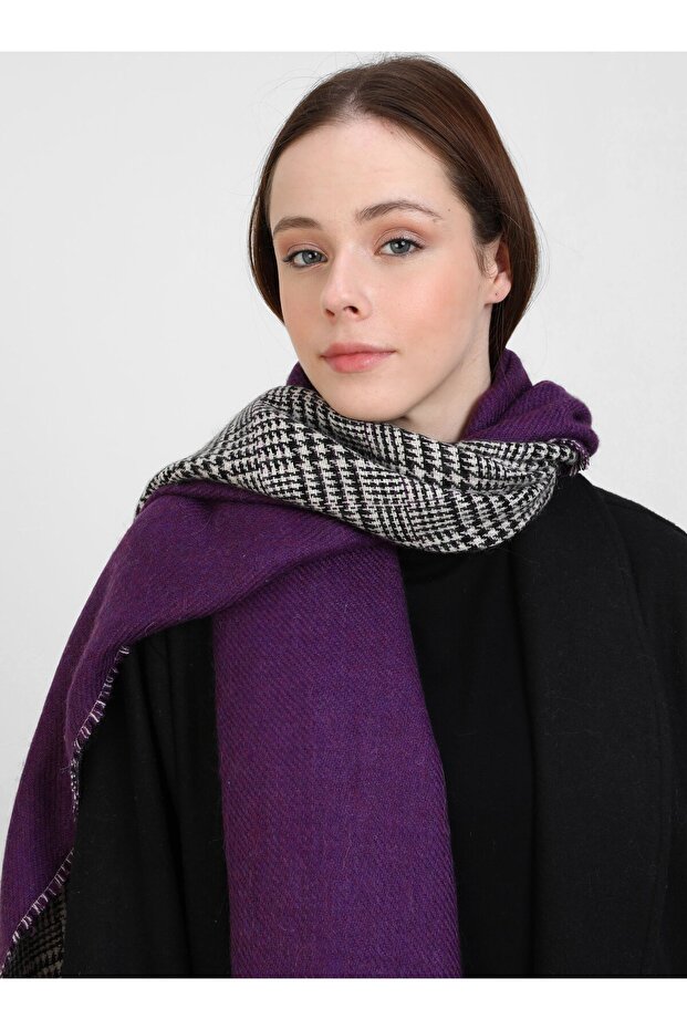 Şal de umăr Tuva violet - 2