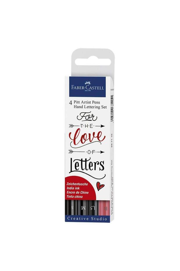 4-Piece Pitt Artist Pen Calligraphy Set Black Tones 267115