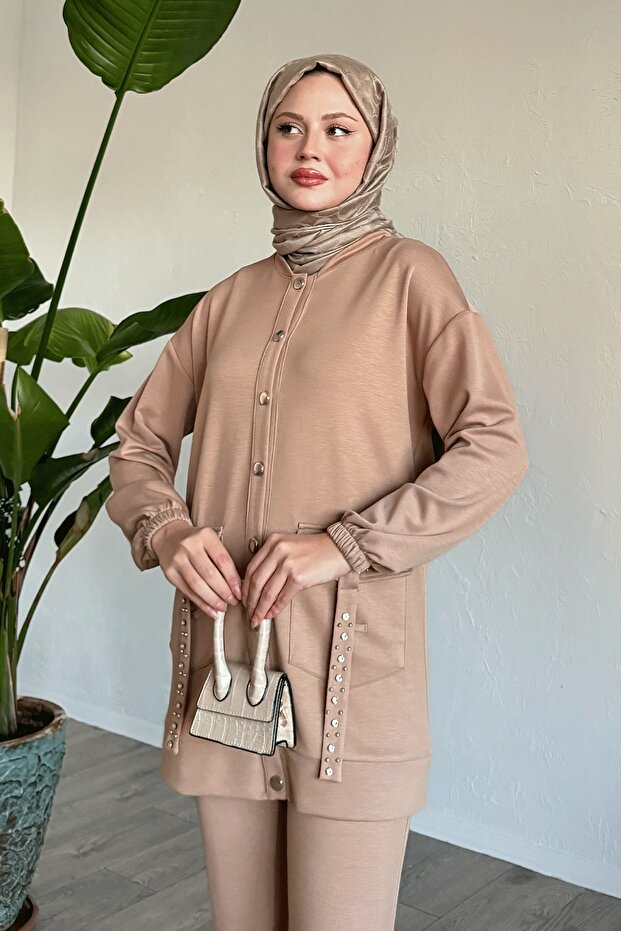 طقم قطعتين من حجر الجمل - جيوب - 2