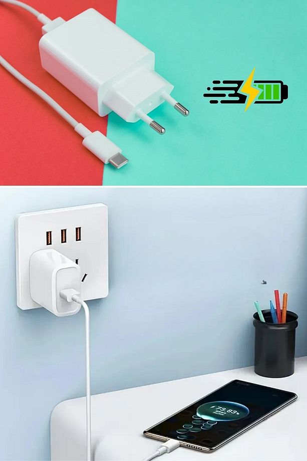 ® 120W USB Hızlı Type C Uçlu Kablolu Şarj Aleti - 2
