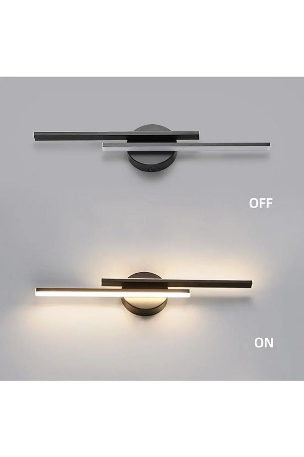 Modern Aplik Çift Yönlü Çubuk Led Siyah Günışığı Lineer Avize Armatür 70 Cm Çubuk Uzunluğu - 8