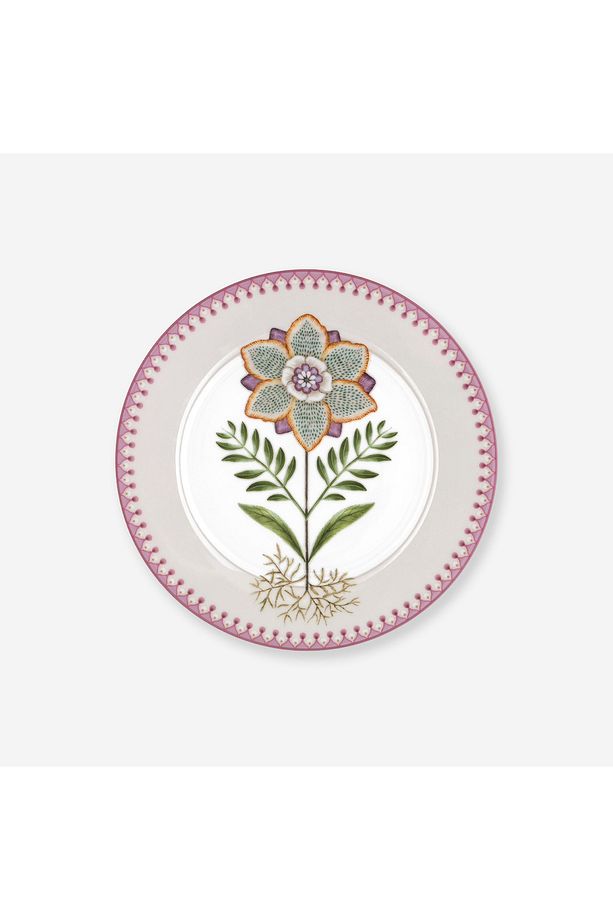 Lily & Lotus Beyaz Porselen Kahvaltı Tabağı 21 Cm - 1