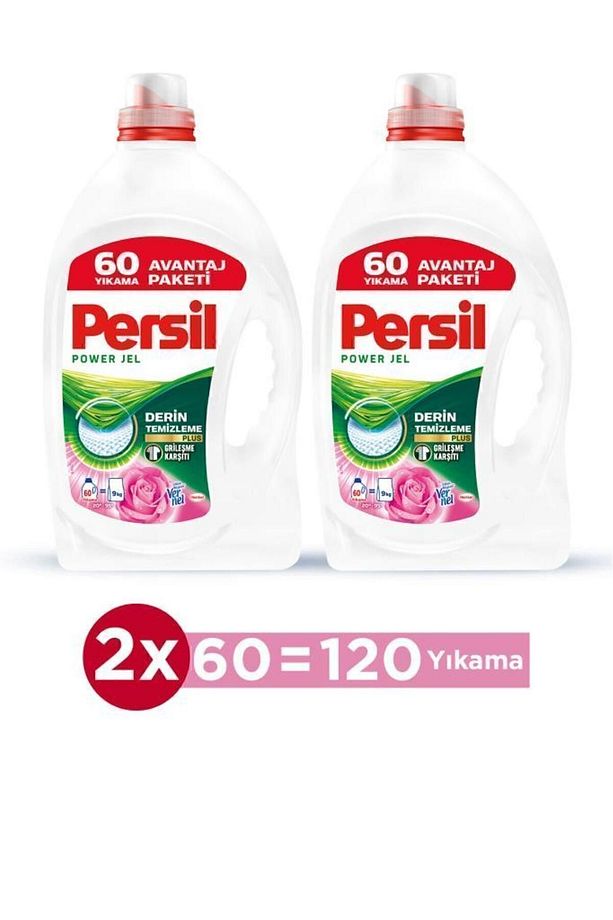Derin Temizleme Grileşme Karşıtı Sıvı Çamaşır Deterjanı Gülün Büyüsü  2'li Set 3900 ml (120 YIKAMA) - 1