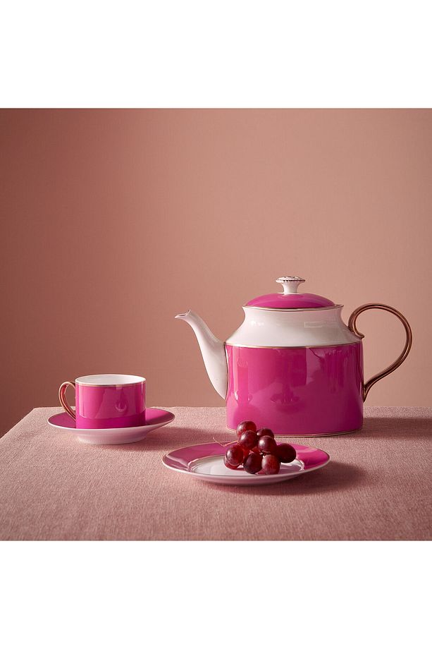 Chique Pembe Porselen Çay Fincanı 220 ml - 5