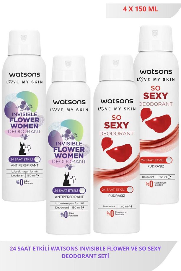 Invisible Flower 150 Ml X2 ve So Sexy 150 Ml X2 Deodorant Seti - 2