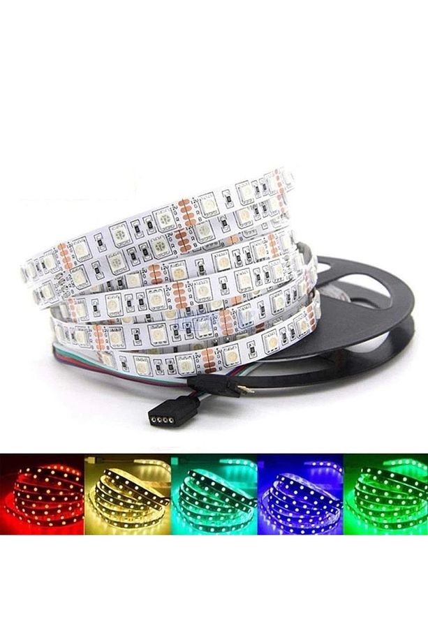 Rgb Şerit Led 15 Metre Yapışkanlı Iç Mekan Rulo Işıklı Şerit Led Trafosuz-kumanda Hariç - 3