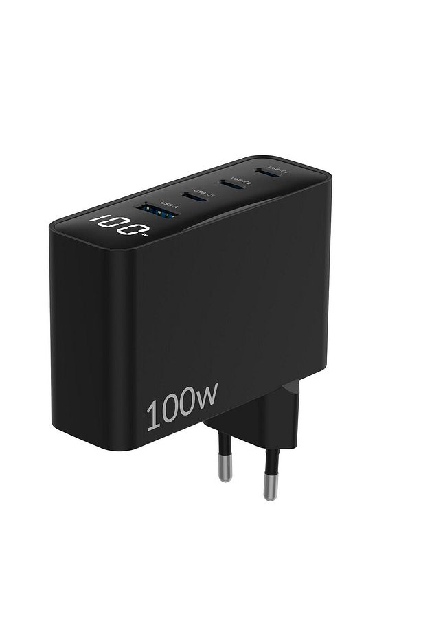 100w Gan Led Ekranlı 3 Type-c Usb-a Hızlı Şarj Cihazı Iphone & Macbook & Notebook Şarj Aleti - 2
