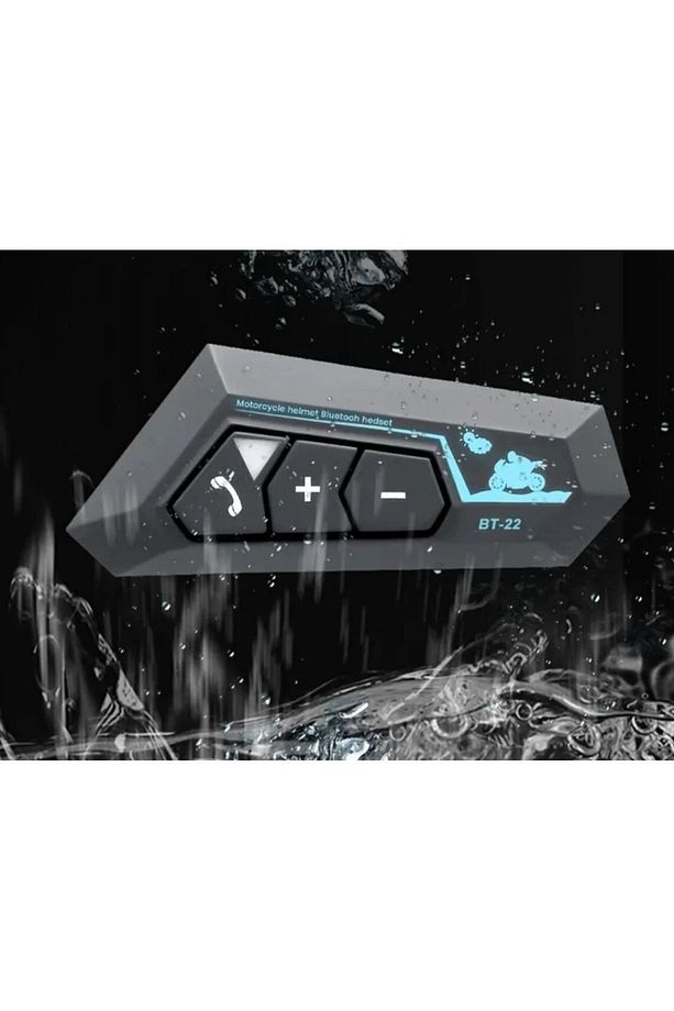 Bt22 Kask Mikrofon Kulaklık Bluetooth Motosiklet Kulaklık 5.0 Intercom - 4