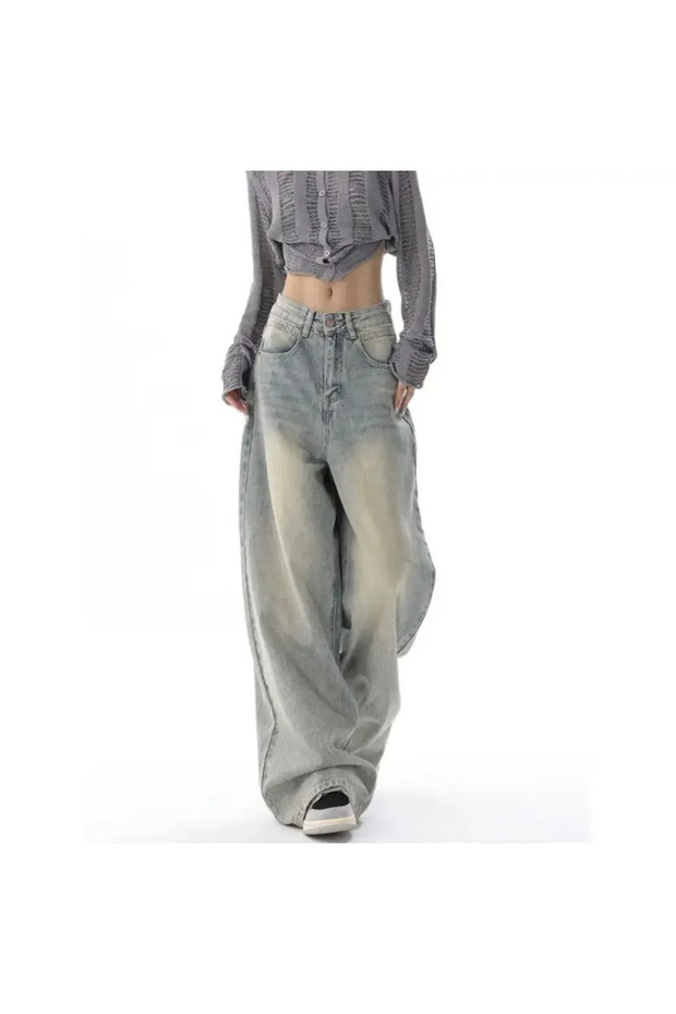 Y2K Recycled Baggy Pocket Jeans