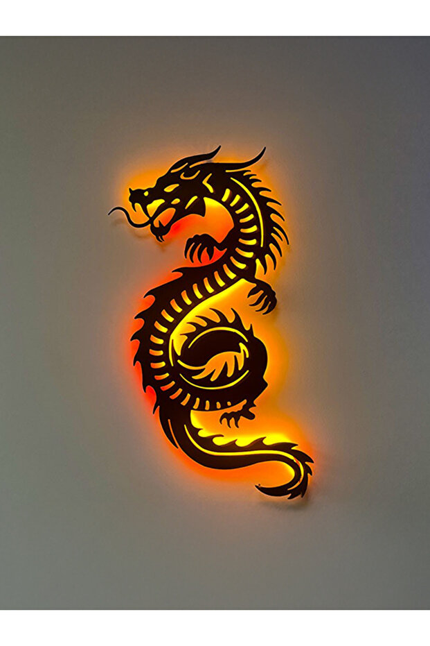 Ledli Metal Ejderha Tablo - 1