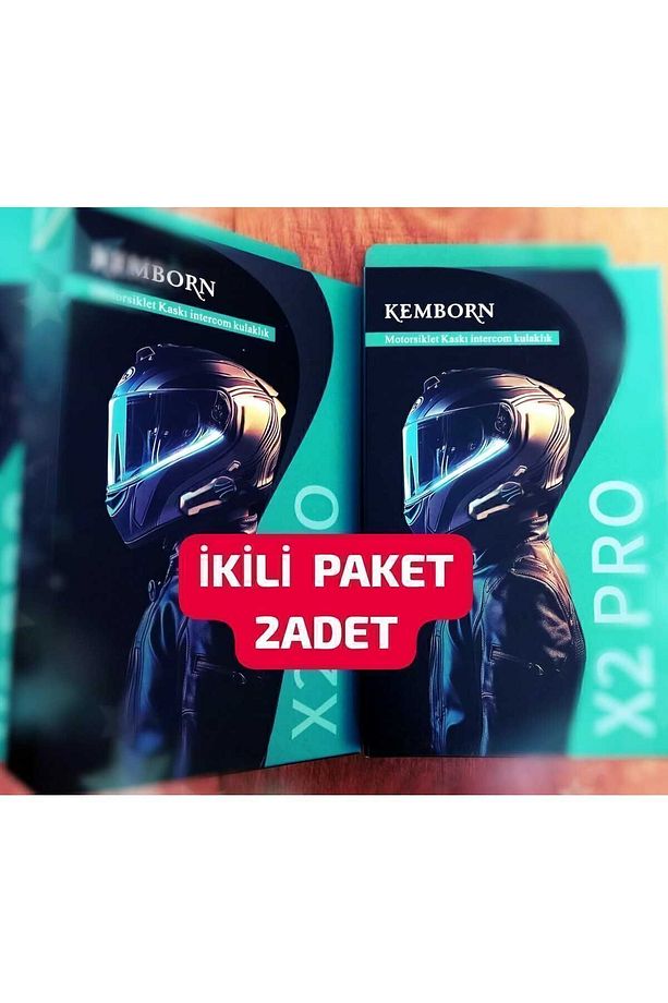 Motosiklet Kask Kulaklık Intercom Bluetooth 5.3 2 Kişilik 2adet Interkom Seti X2 Pro.moto... - 1