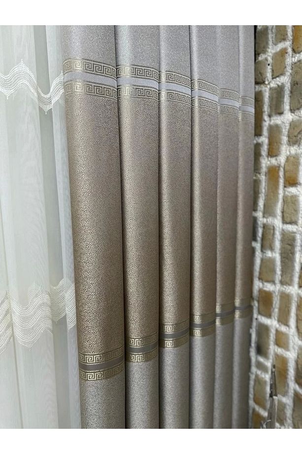 Nivemeshome Betti 1/3 Sık Pile Fon Perde Apm - 2