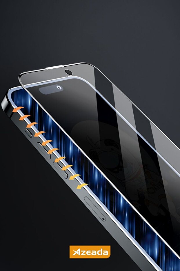 واقي شاشة متوافق مع هاتف iPhone 13 Pro Max من Ghost Privacy Premium مطلي بالكامل، زجاج مقاوم للكسر