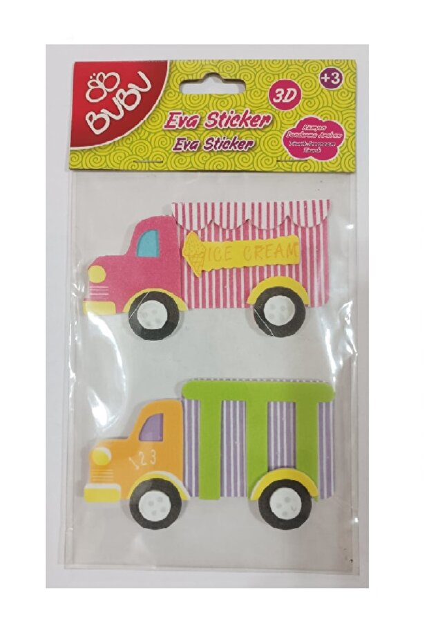 3D Eva Sticker - Vehicles - 1