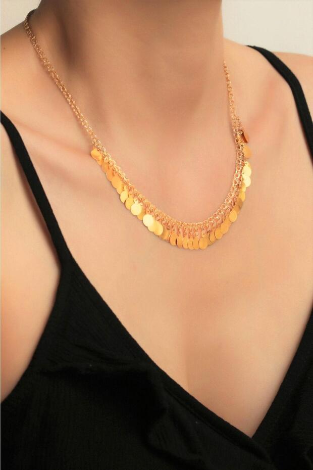 14 Ayar Altın Pullu Gerdanlık - 2