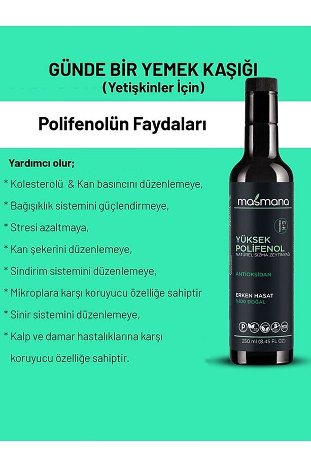 Yüksek Polifenollü Zeytinyağı 4x 250 ml (YENİ SEZON) - 4