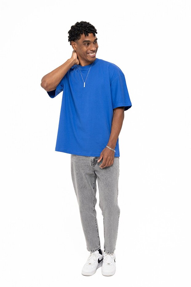 Oversıze Basıc Mavi - 6