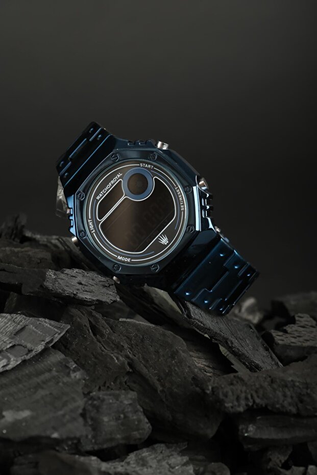 Led Wox Navy Blue Wristwatch