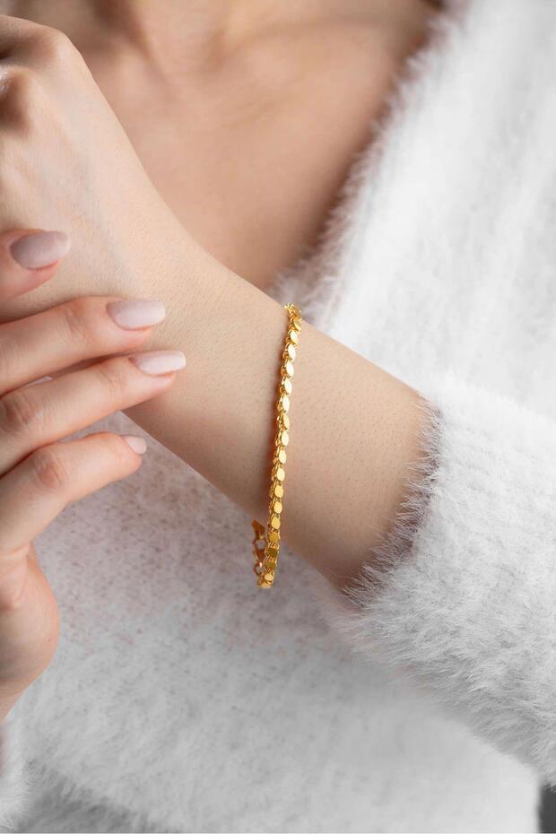 22 Ayar Altın Pullu Halep Bileklik - 2