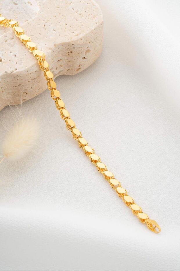 22 Ayar Altın Pullu Halep Bileklik - 4