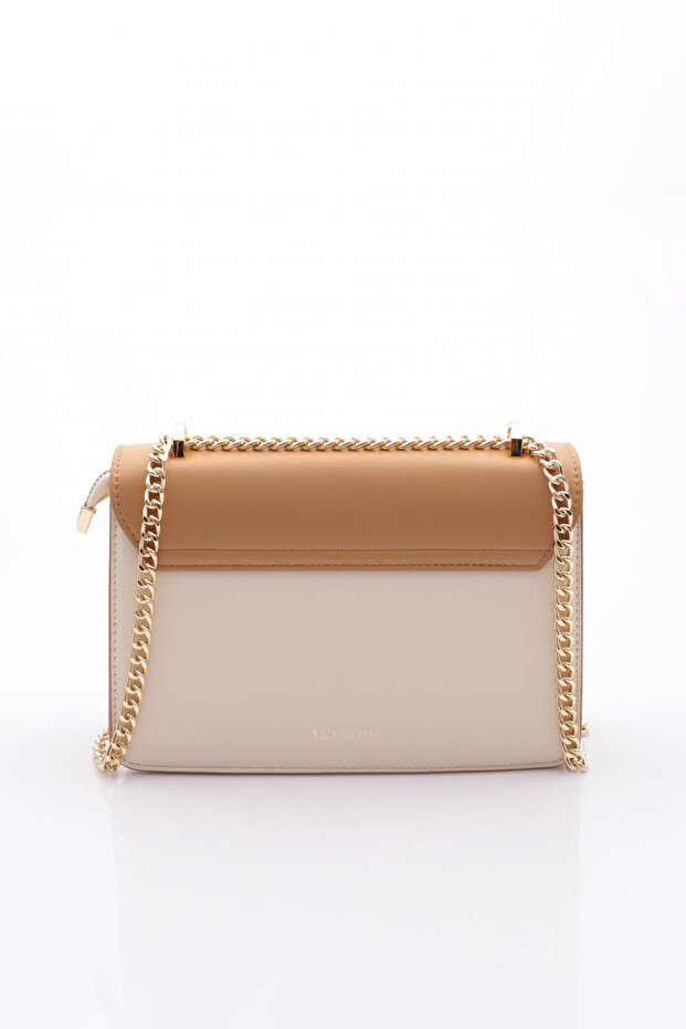 حقيبة كتف بنمط كريمي منقوش - 3