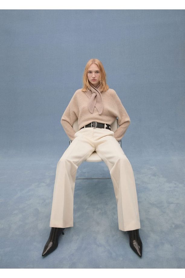 %100 yün oversize kazak - 6