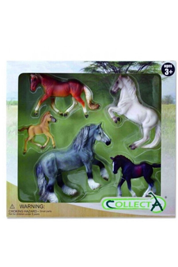 Sada 5 figurek koní - 1
