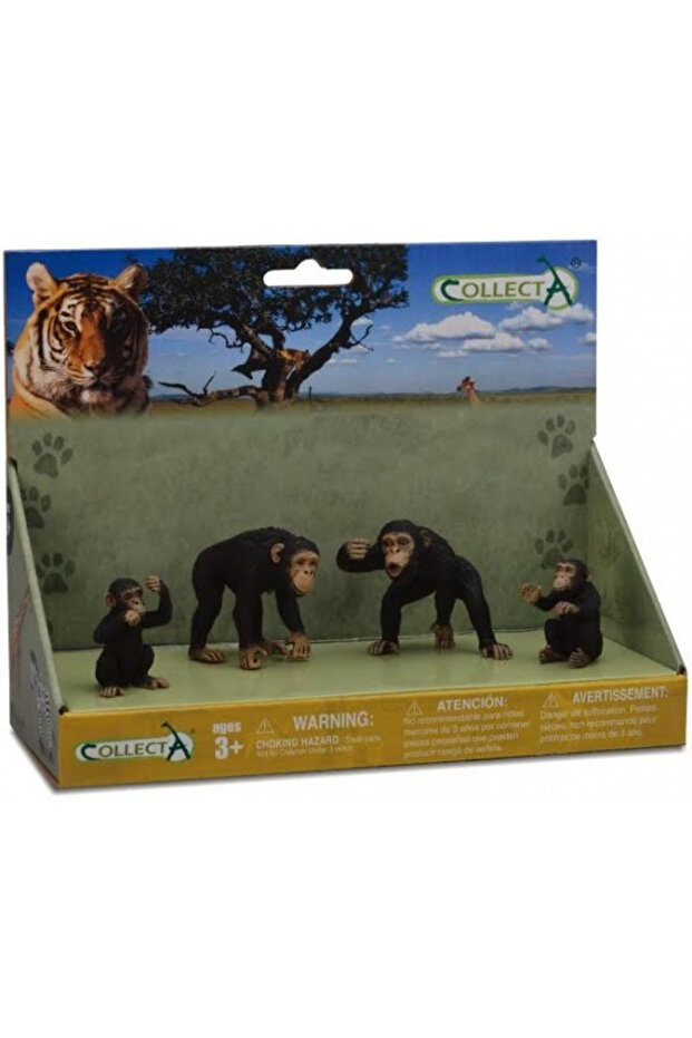 Figurka šimpanzí rodiny - 1