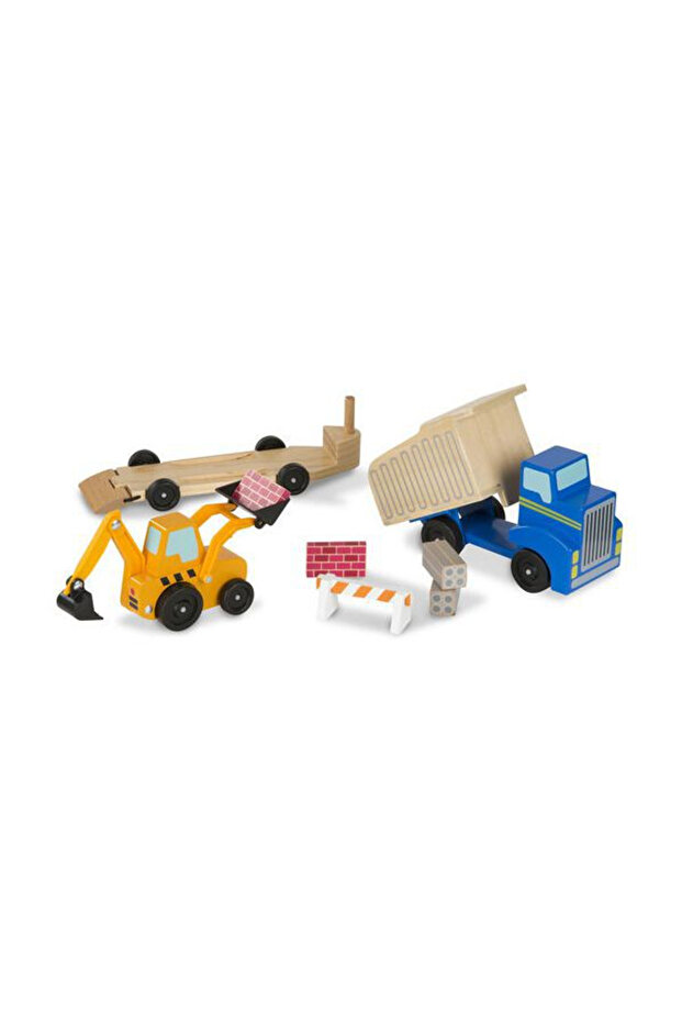 Set de joaca Utilaje de constructii din lemn - 1