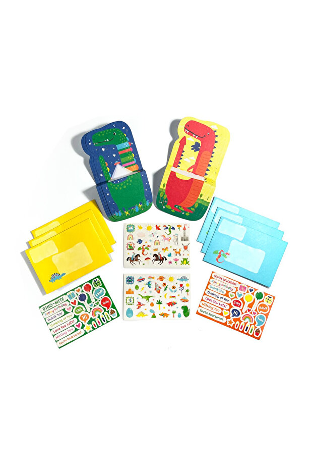 Note and Sticker Card Set - Dinosaurs, Tiny Tadas! - 2