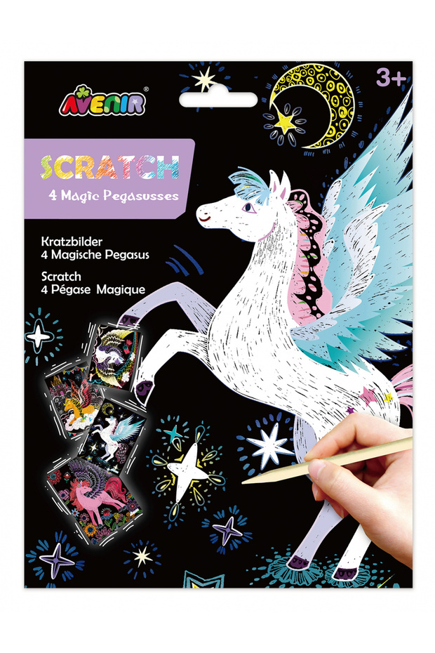 Scraper set - 4 winged horses Pegasus - 1