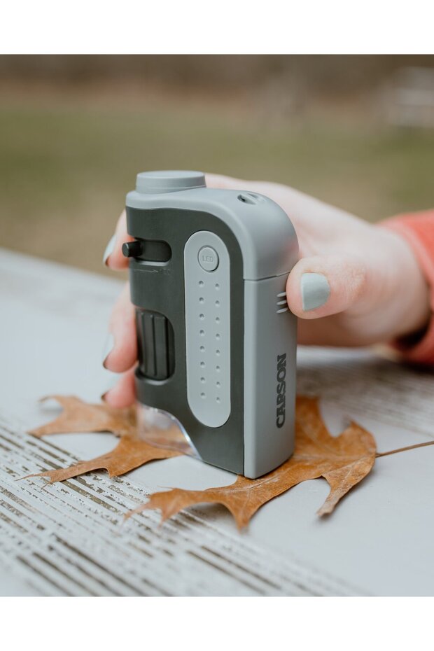 Pocket LED microscope, 60-120x magnification, MicroBrite - 2