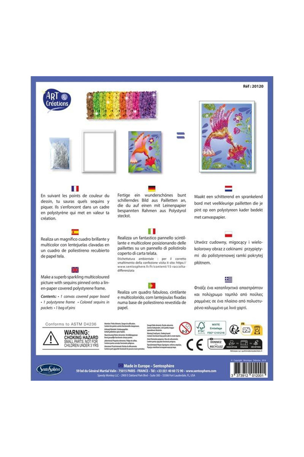 Creative kit with sequins - Colibri - 3