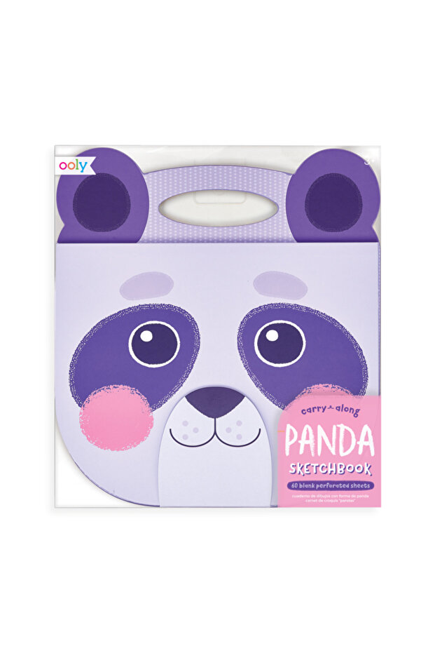 Portable drawing notebook - Purple Panda - 3