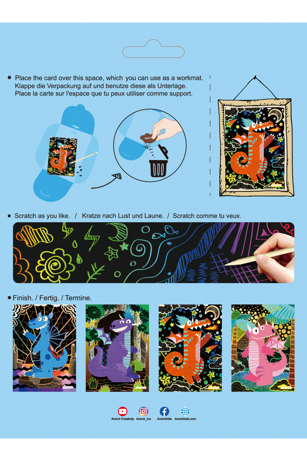 Scraper Set - 4 Magic Dragons - 4