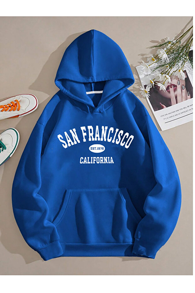 Unisex San Fransisco Printed Sax Sweatshirt