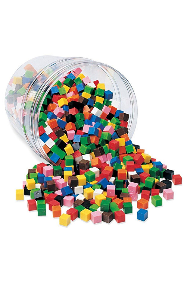 Cuburi multicolore - 1cm - 1