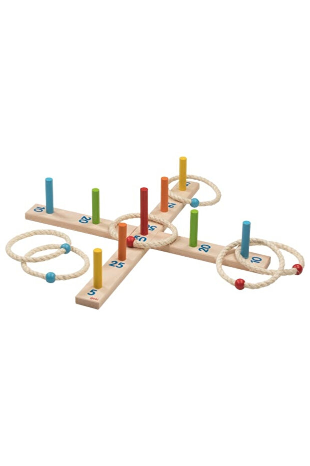 Wooden ring toss game - Skill development set - 1