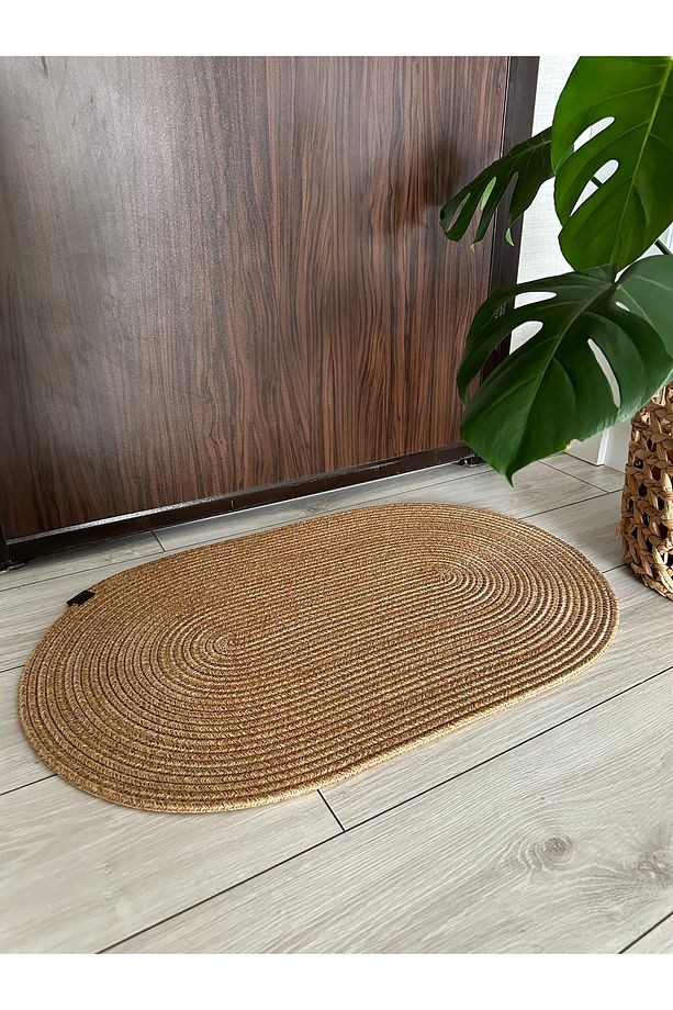 Jüt, Hasır Desenli Kapı Önü, Paspas, Banyo Paspası, Balkon Paspası Hasır Halı, jüt Paspas - 4