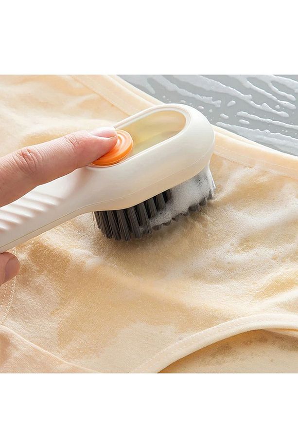 Fırça Deterjan Hazneli Pratik Fırça Ayakkabı, Bot ,Bulaşık, Lavabo, Fayans Temizleme Yıkama Fırçası - 3