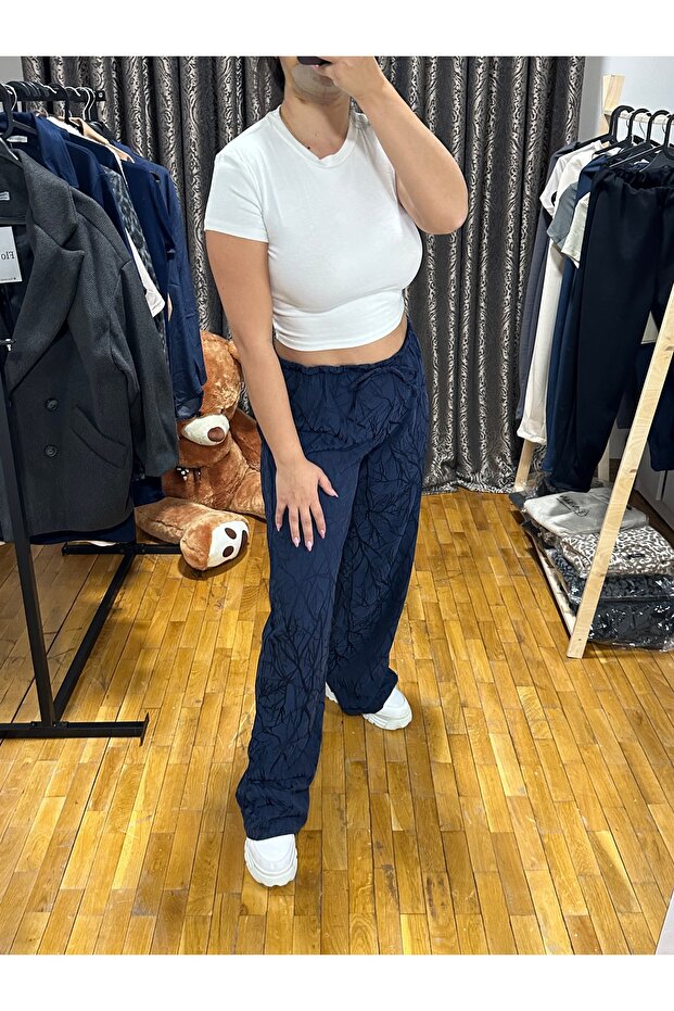 Varak desenli pantolon - 4