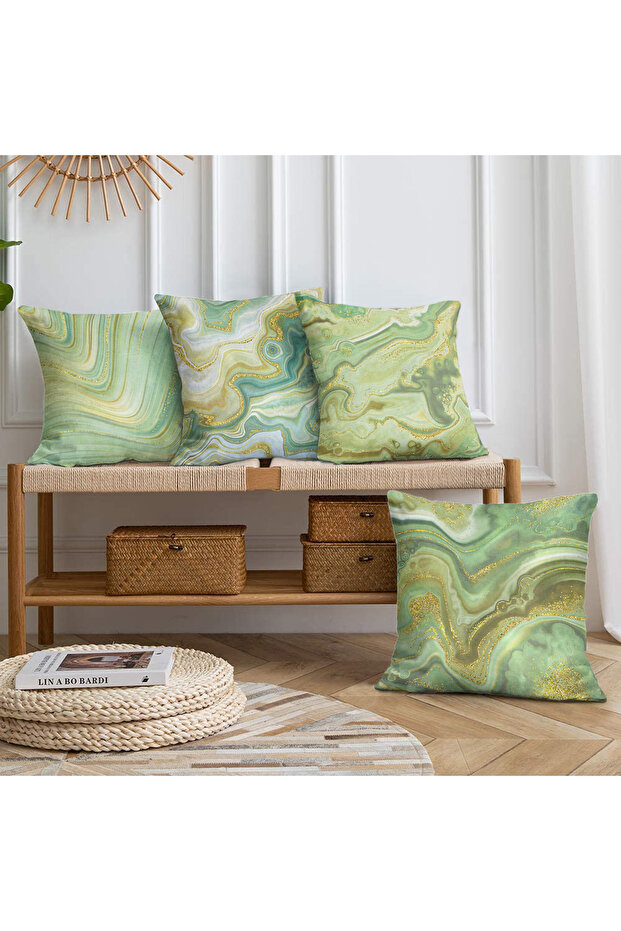 Double Sided Special Design 4-Piece Throw Pillow Cover Set 40X40-45X45-55X55Cm