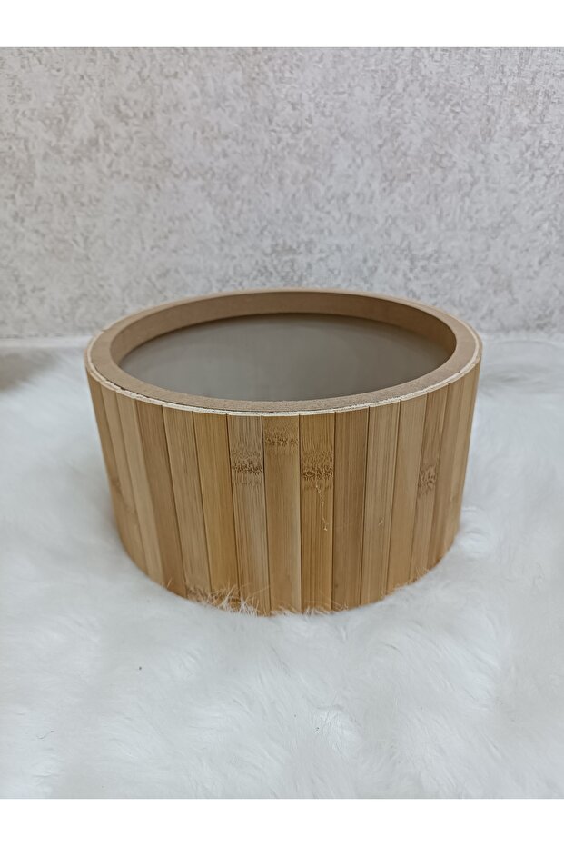 Bamboo Basket - Beige Organizer Basket Set / Bathroom Makeup Organizer