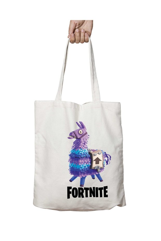 Fort Nite Lama Two Sides Lasting Washable School Beach Shoulder Tote Bag