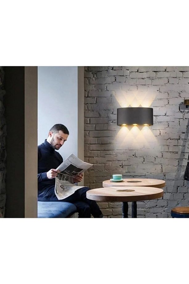 8011 10w Led Aplik Aydınlatma Çift Taraflı Led Dekoratif Duvar Aplik Suya Ve Toza Karşı Dayanıklı - 7