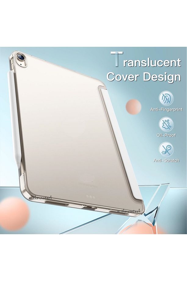 Apple Ipad Mini 7 Kılıf Akıllı Smart Uyku Modlu Standlı Şeffaf Smart Kapak A2993 A2995 A2996 A17pro - 6