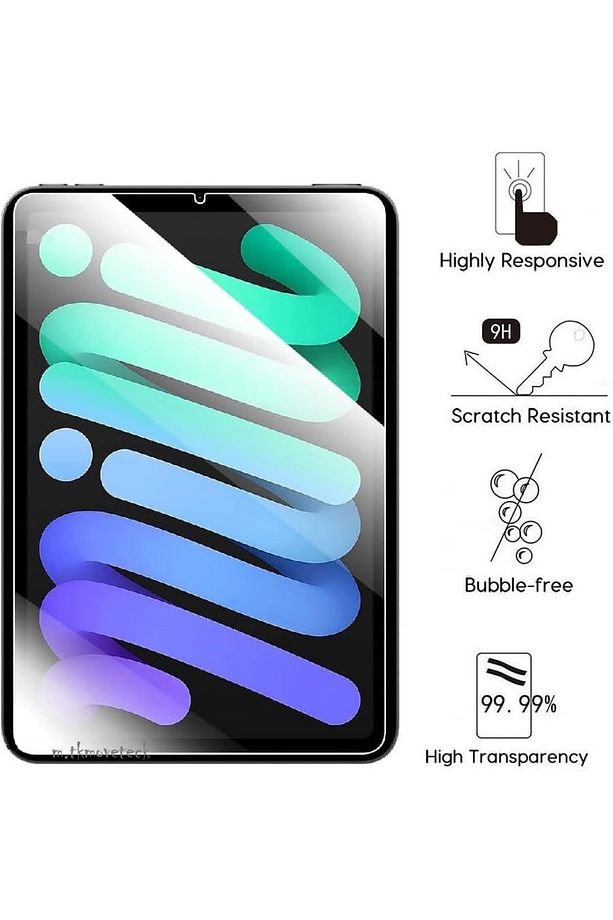 Apple İpad Mini 7. Nesil Tablet Nano Ekran Koruyucu Cam A17 Pro A2993 A2995 A2996 - 8.3inç - 4