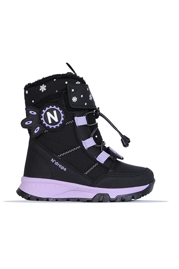 014 Ndrps Syh-Lilac Shearling Girl's Boots